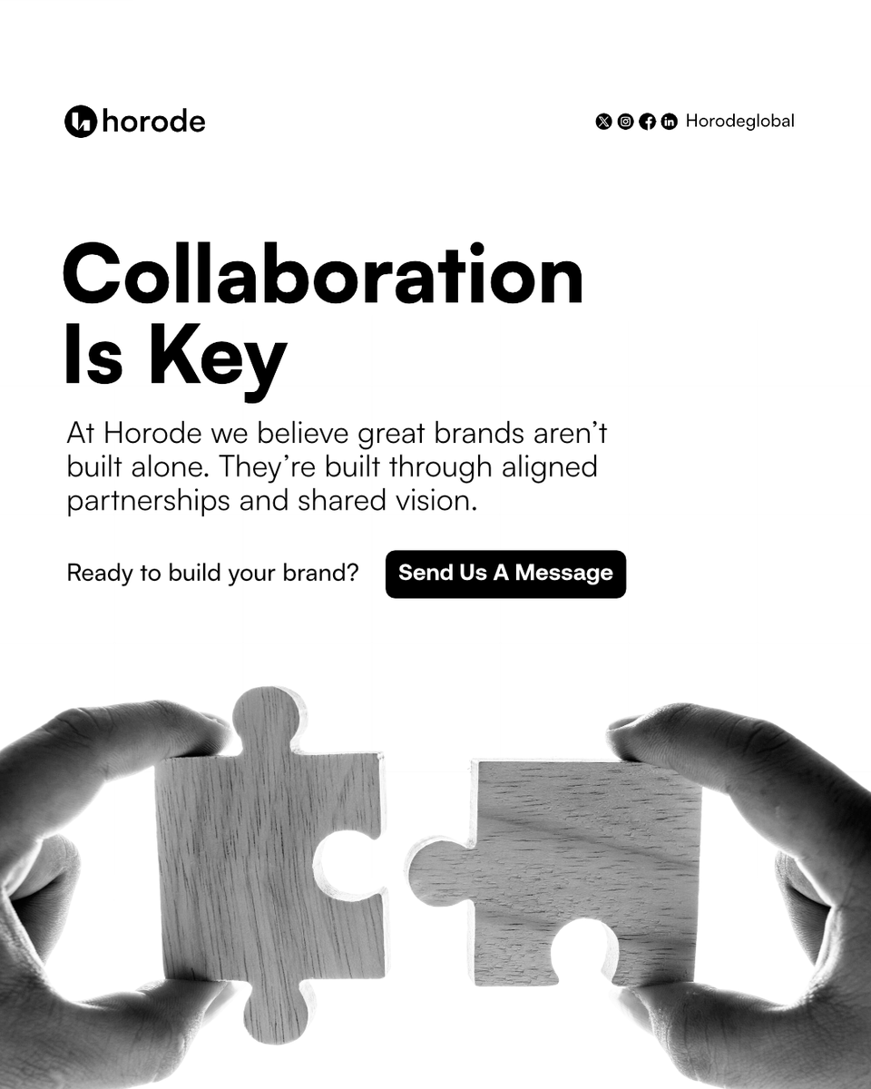 horodeglobal's tweet photo. Collaboration is key. 

At Horode, we believe in your vision, and we know great brands aren’t built alone. 

They’re built through aligned partnerships and shared vision. 

Let’s collaborate and grow your brand today.

DM us to start your journey. https://t.co/SQKQ1wkqYi