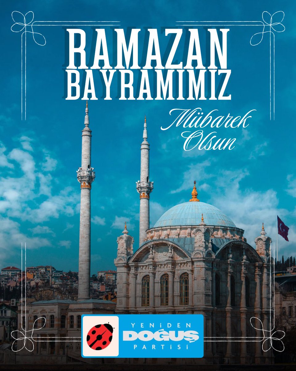 Ramazan Bayramı’nın; ülkemize huzur, milletimize sağlık ve tüm insanlığa barış getirmesini diliyoruz.

Tüm vatandaşlarımızın Ramazan Bayramı’nı kutluyor, sevdikleriyle birlikte sağlıklı ve huzurlu nice bayramlar diliyoruz.

Bayramınız mübarek olsun.