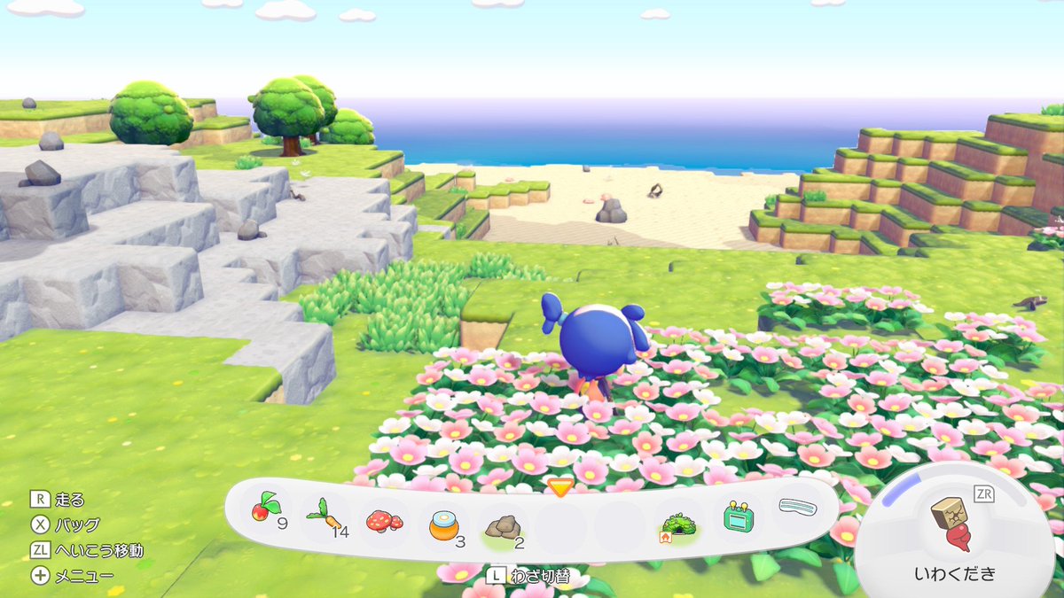 OLAF0519's tweet photo. 初ゆめしま🏝結構広い！こりゃ探索のしがいがありますな
#ぽこポケ
#ぽこあポケモン https://t.co/jzba8OytqB