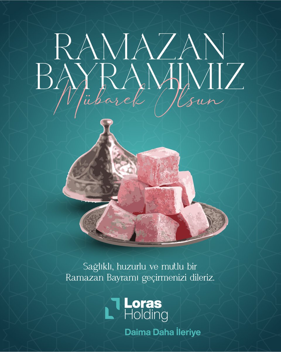 lorasholding's tweet photo. Birlik, beraberlik ve paylaşmanın en güzel haliyle…

Ramazan Bayramı’nın sağlık, huzur ve mutluluk getirmesini diler, sevdiklerinizle birlikte nice güzel bayramlar geçirmenizi temenni ederiz.

Bayramınız mübarek olsun.

#LorasHolding #RamazanBayramı https://t.co/1uqduhMaMu