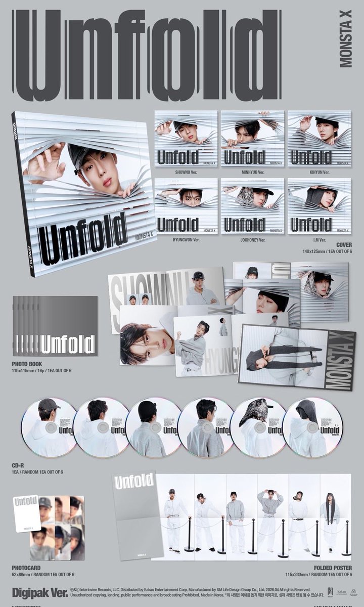 imlandbebe's tweet photo. 몬스타엑스 Unfold 디지팩 분철합니다

14100+재배비

⭕️셔누 민혁 기현 형원 주헌
❌창균

https://t.co/e1v20822wY

몬엑 분철 양도 미국앨범 Digipack MonstaX https://t.co/jaR09MdPiE