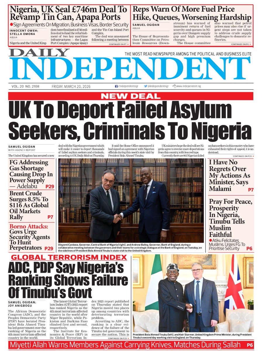 Independent Nigeria tweet media