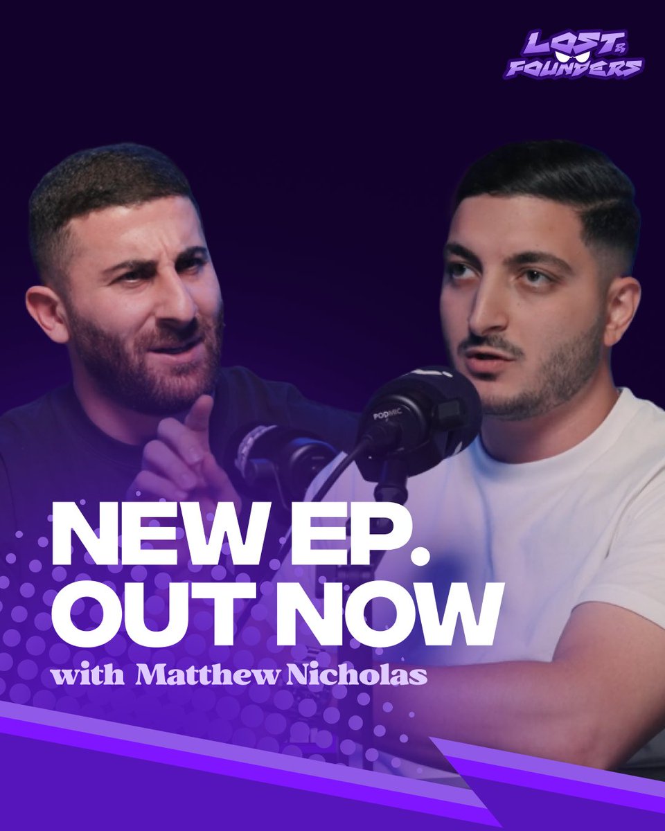 loanoptions_ai's tweet photo. Episode 22 of Lost and Founders is out now. 🎙️

From selling his first business at 24 to building two completely different businesses from the ground up, Matthew holds nothing back on the lessons.

Go watch it now on the LoanOptions YouTube! https://t.co/A6gm5q2Zjk