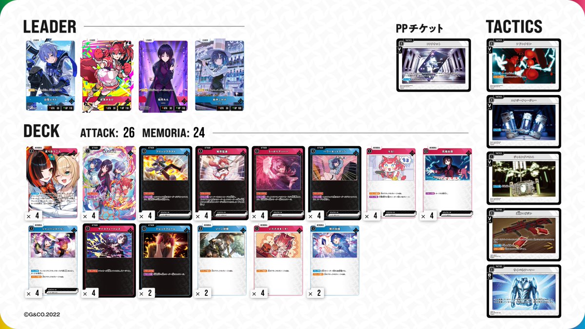 サンプルレシピ】#クロスタデッキレシピ RedBlue置くだけ。僕はこの