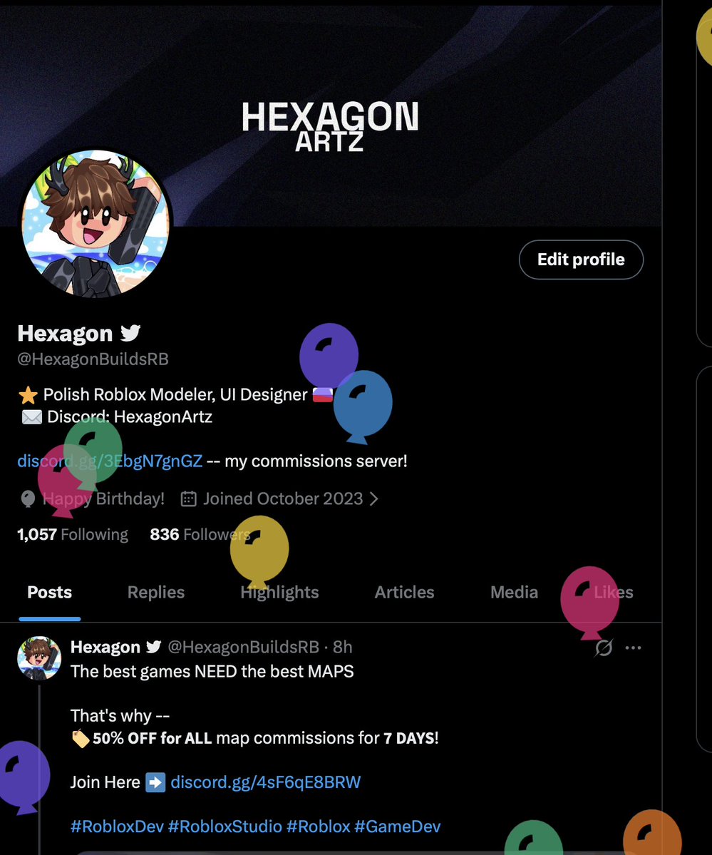 Hexagon tweet media