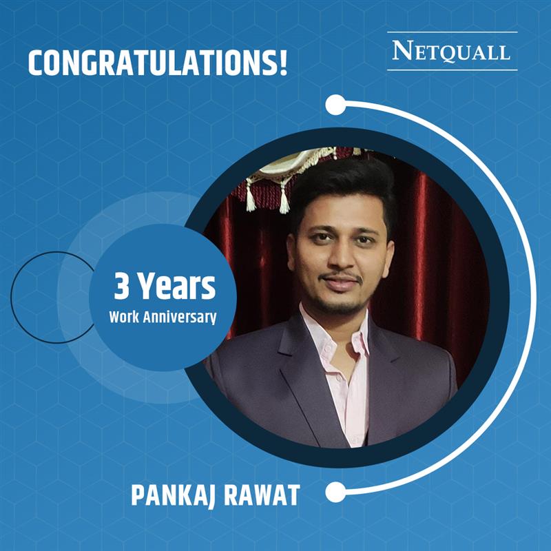 netquall's tweet photo. Congratulations Pankaj Rawat, for your 3rd Work Anniversary in NetQuall https://t.co/1pjbAMaGw9