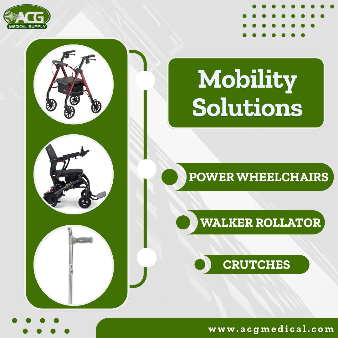 ACGMedicalsupp's tweet image. Stay active, confident, and independent with an advanced mobility solution. From wheelchairs and mobility scooters to walkers, find the right mobility medical equipment to support your lifestyle.

Explore now: shorturl.at/iCnGX

#MobilitySolutions #MedicalEquipment