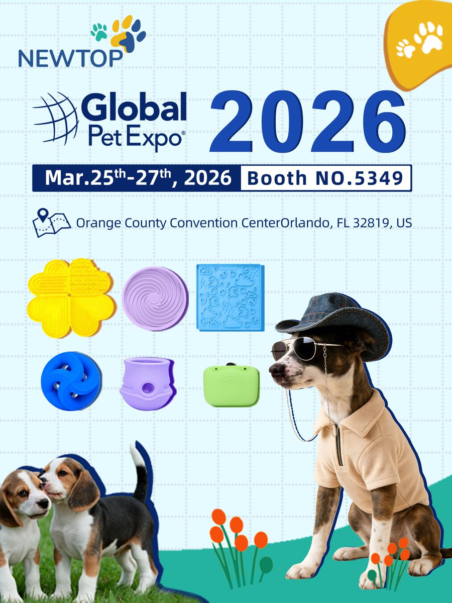 newtopsns's tweet image. The day has finally arrived⏳
There’s less than a week to go before NEWTOP heads to the Global Pet Expo in Orlando!
From March 25–27, NEWTOP will be bringing Pets’ Favorite to Global Pet Expo, Booth 5349🐾
Are you ready to go wild with NEWTOP?
#GlobalPetExpo #NEWTOP #PetIndustry