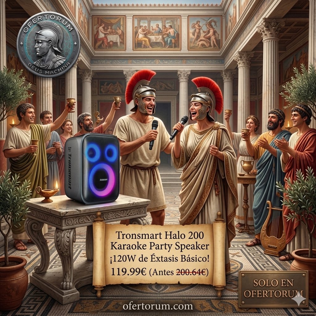ofertorumweb's tweet image. 🏛️HERRAMIENTA DIGNA DE UN EMPERADOR DE LA FIESTA.🏛️
Ave✋Eleva tus celebraciones con el Tronsmart Halo 200. 120W de puro éxtasis sonoro, 2 micrófonos inalámbricos y luces LED.
💰 Solo 119,99€ (Antes ~200,64€~).
⚔️ ofertorum.com/product/402977
#Ofertorum #Karaoke #Tronsmart #Oferta