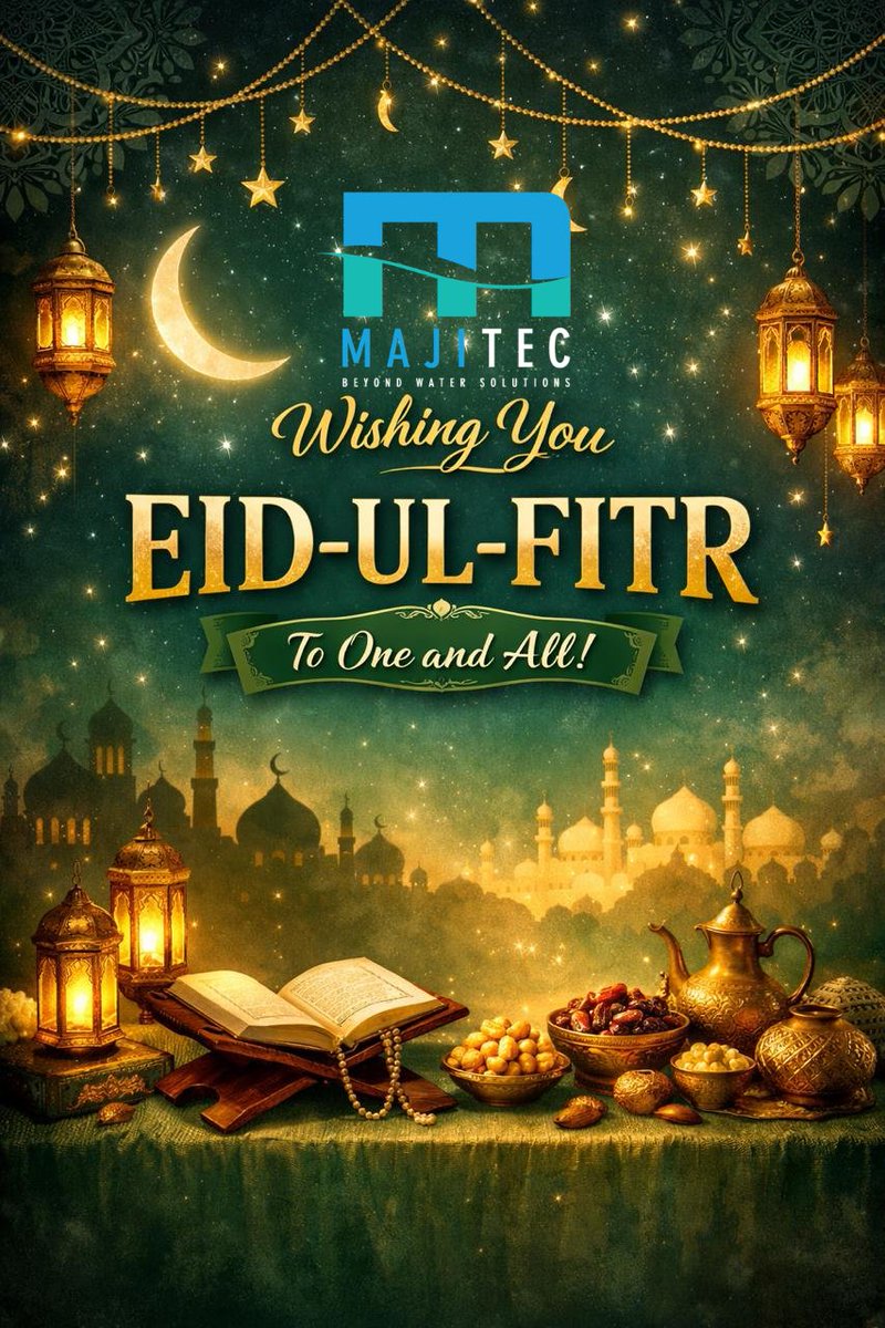 As we celebrate Eid ul-Fitr, we extend our warmest wishes to you and your loved ones. May this special occasion bring you peace, joy, and prosperity.

Thank you for your continued support and trust in Majitec Limited. We look forward to serving you and growing together. 💧⚙️