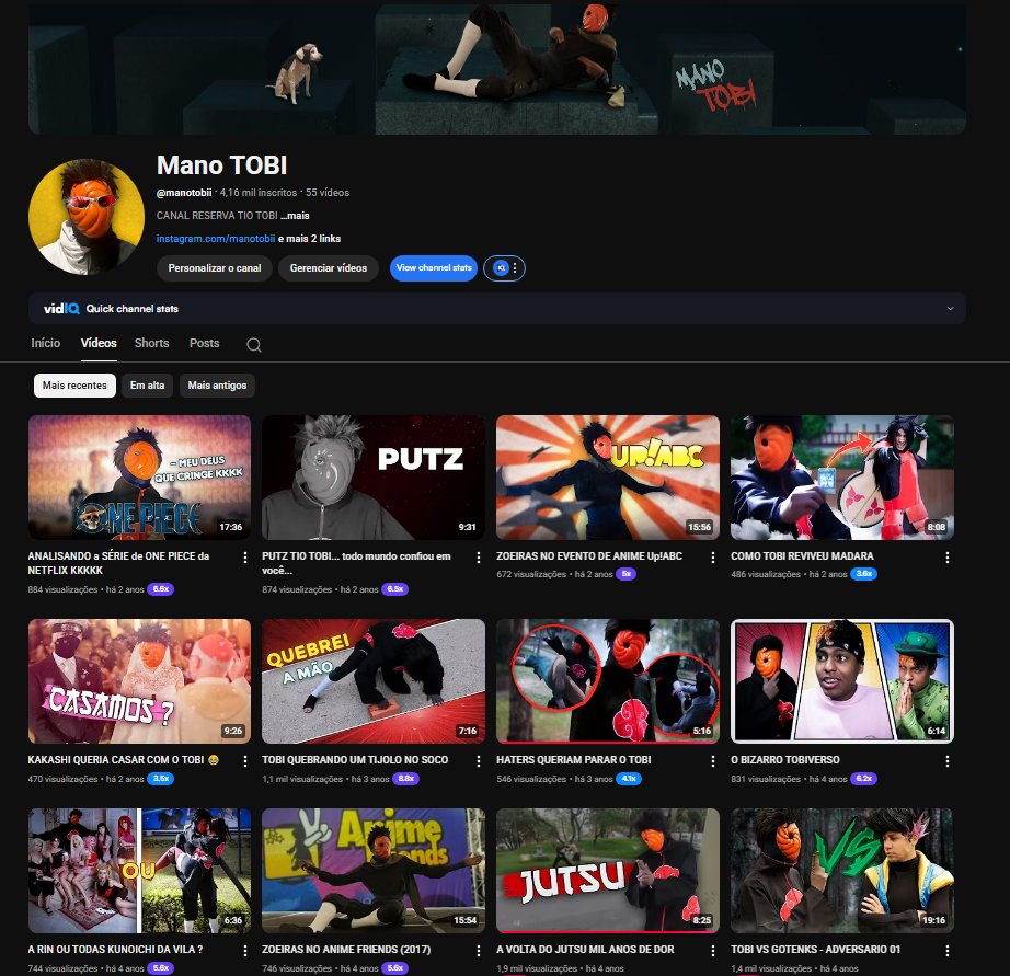ManoTOBII's tweet photo. @TeamYouTube Here is a screenshot of my backup channel with videos I saved from 'Tio Tobi'. It shows my original Cosplay work and event vlogs. I am the creator in these videos, and I just want to recover my life's work. @TeamYouTube please help! 🙏 https://t.co/R872V19pJf