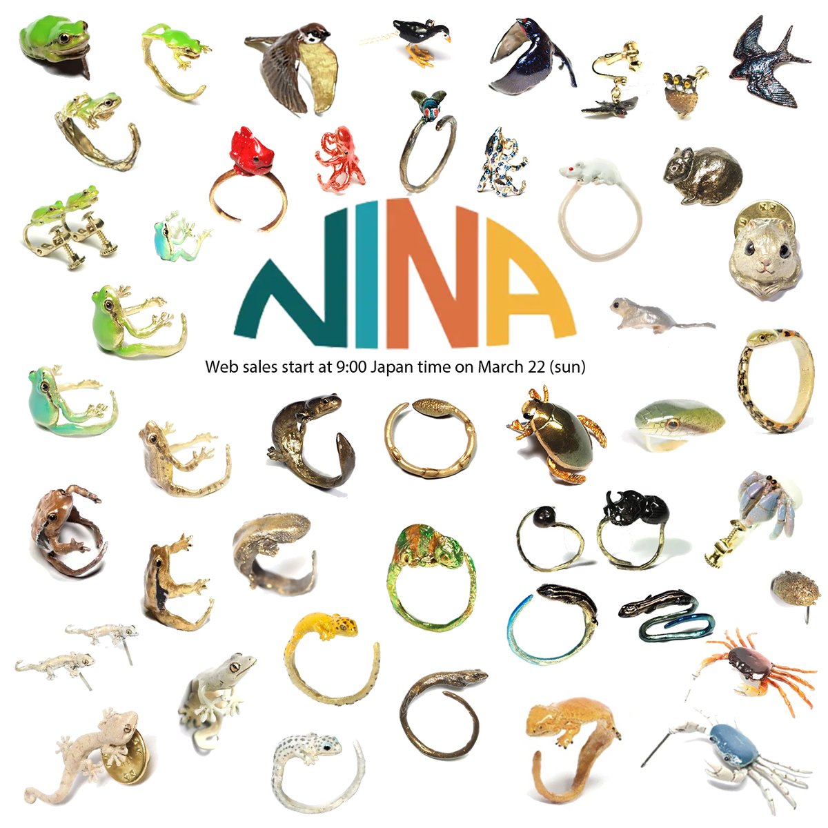 今回の主なラインナップはこちら🌱

明日 3/22(日) 9:00〜
web販売スタートです✨

※前回と販売時間が異なりますのでご注意ください

nina2014.com