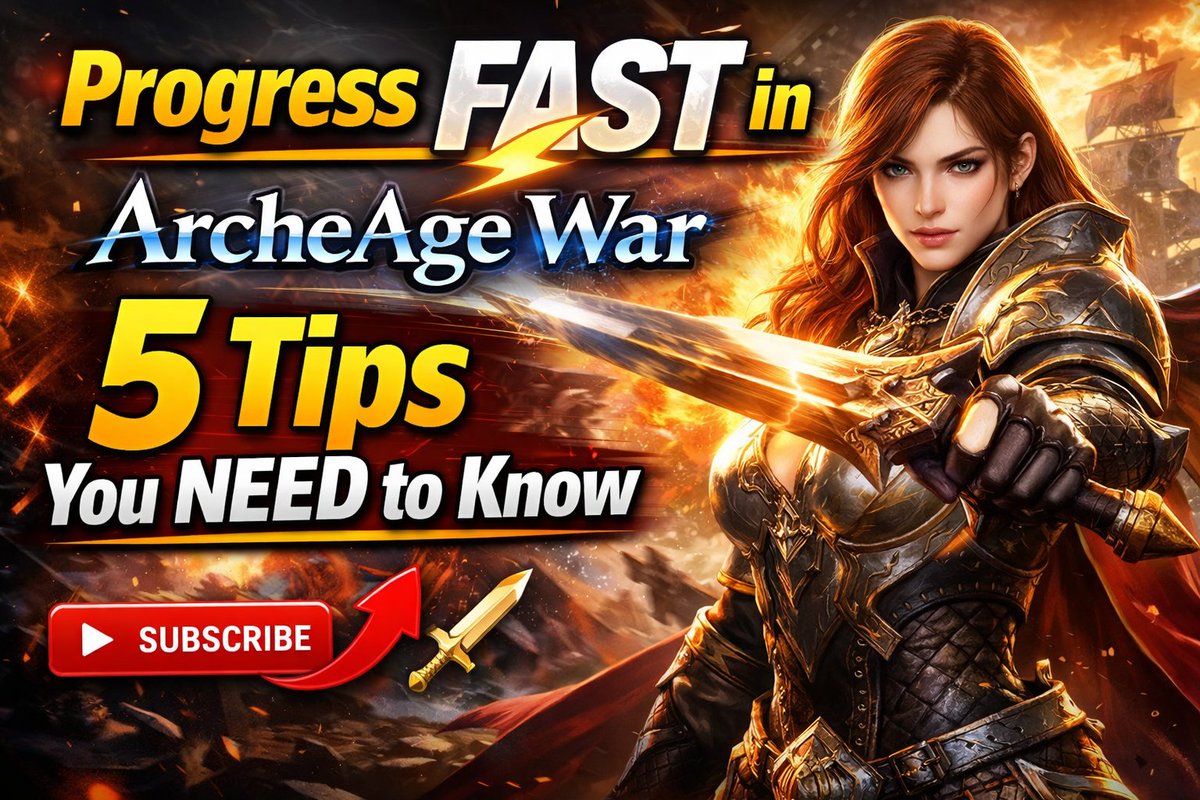 DadsCornerPH's tweet image. 🚀 Want to progress FAST in ArcheAge War?

Here are 5 tips you NEED to know

🎥 Watch here:
youtu.be/0VtMuoWyIlI?si…

#ArcheageWar #Archeage #MMORPG #CROSSWave