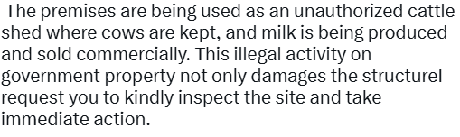 AiiaSandhu20704's tweet photo. @RailwayNorthern
@RailwaySeva
@railcomplaint
@RailMinIndia
@GM_NRly
@IRCTCofficial The premises are being used as an unauthorized cattle shed where cows are kept and milk is being produced and sold commercially This illegal activity on government property not only damage. https://t.co/fyTBJcCJgV