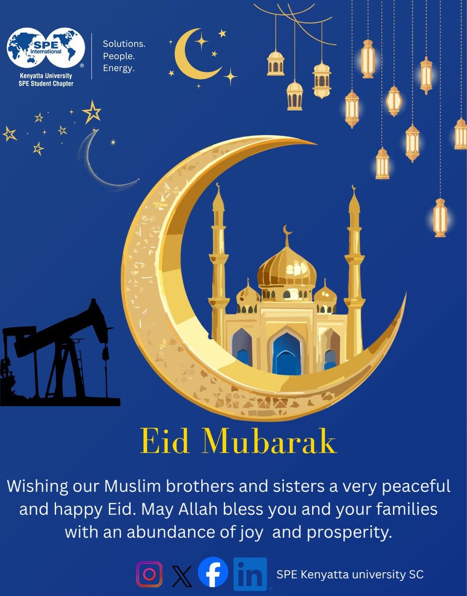Eid Mubarak,  from SPE Family! 🌙✨
​Wishing all our Muslim members a blessed day filled with joy, peace, and plenty of celebrations with family and friends. May this season bring us all renewed energy and success in our academic and professional journeys.
​Enjoy the festivities!