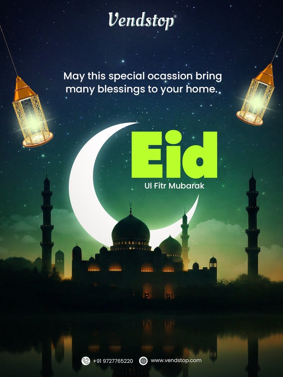 vendstop's tweet photo. Wishing you a celebration filled with peace and many blessings. May this special day bring joy to your home today and always.
 
Eid Mubarak from Team Vendstop. ✨

#vendstop #eid #ramazan #eidmubarak https://t.co/PyASUhfHXU