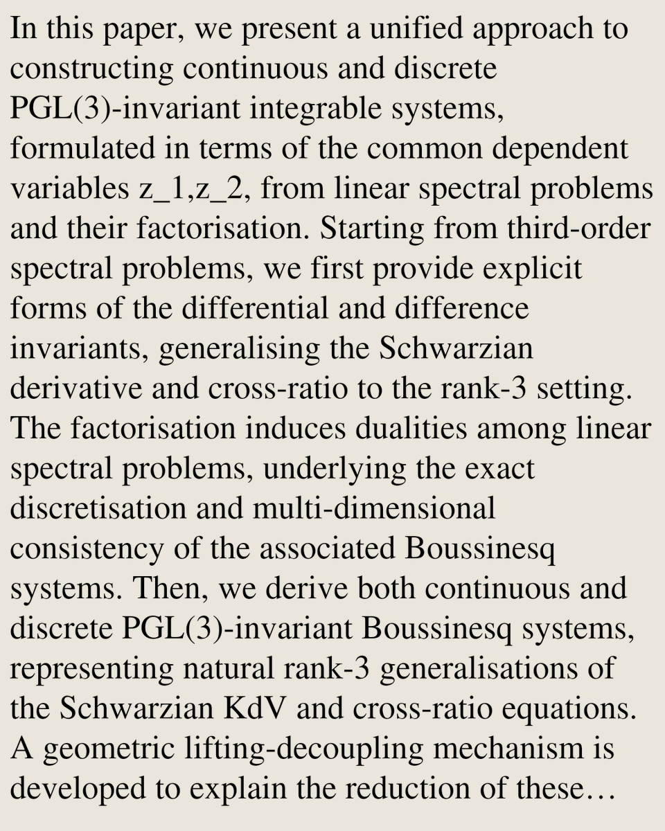 Nonlinear Sciences tweet media