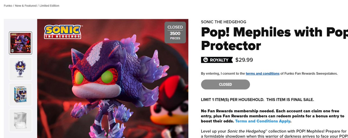 Cook_Infos's tweet photo. 🫡POV: You made $100+ Profit per Pop! Mephiles with Pop! Protector that you bought for $29.99 all online while others are driving to Target at 5AM to camp out for Pokémon.

Dropped on https://t.co/PACd58TZYH about a week ago, 3500 units were made. https://t.co/hadkRAlGyE