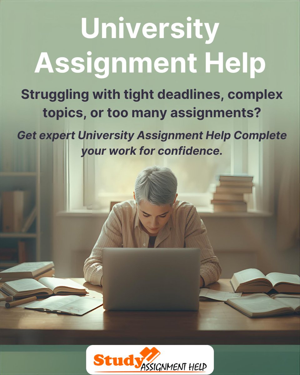 studyhelp_uk's tweet photo. Need assignment help?
Get plagiarism-free work on time—study smart, stress less!

👉https://t.co/77bMqgXqwB

#UniversityAssignmentHelp #AssignmentHelp #AcademicHelp #StudentLife #CollegeStudents #HomeworkHelp #studyassignmenthelp #allassignmenthelp #ukassignmenthelp #ukwriting https://t.co/cT47QMSpVX