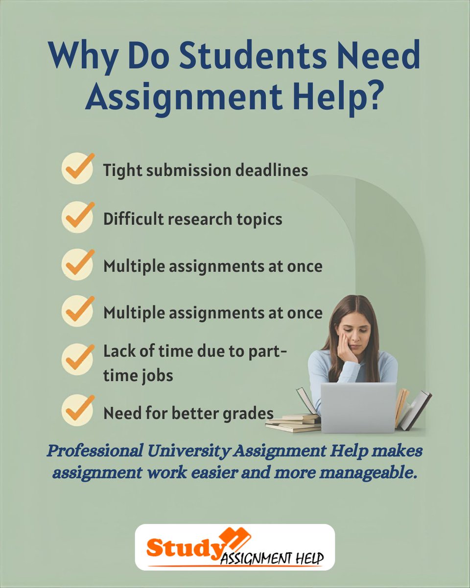 studyhelp_uk's tweet photo. Need assignment help?
Get plagiarism-free work on time—study smart, stress less!

👉https://t.co/77bMqgXqwB

#UniversityAssignmentHelp #AssignmentHelp #AcademicHelp #StudentLife #CollegeStudents #HomeworkHelp #studyassignmenthelp #allassignmenthelp #ukassignmenthelp #ukwriting https://t.co/cT47QMSpVX