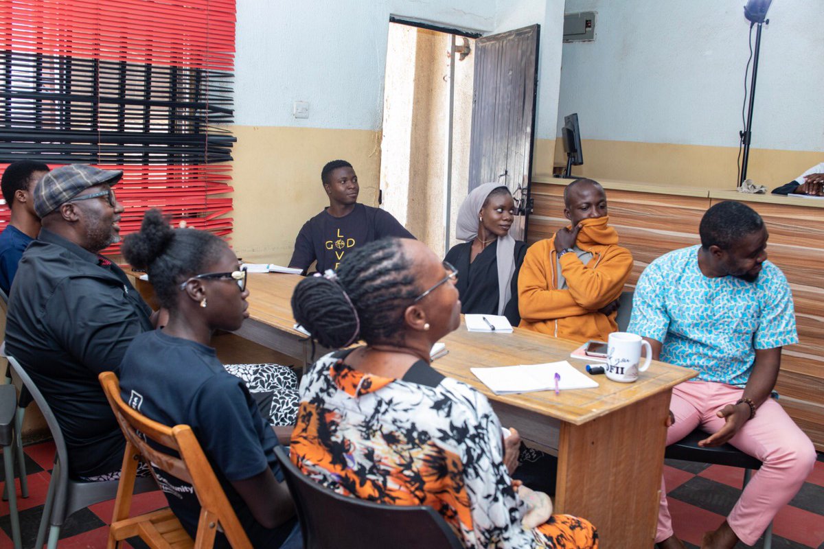 henro_same's tweet photo. DAY 4 – ScreenGramm 2026

- Creative Session: Conversation was driven by the participants themselves. 
- Main Session: Mrs. Alice Jumoke Fasakin on “The Difference Between Stage and Screen Writing
- Amb. Vivien Abara on “Grammar for Visual Storytelling

#ScreenGramm2026
#JOFII https://t.co/NanFEMOnDx
