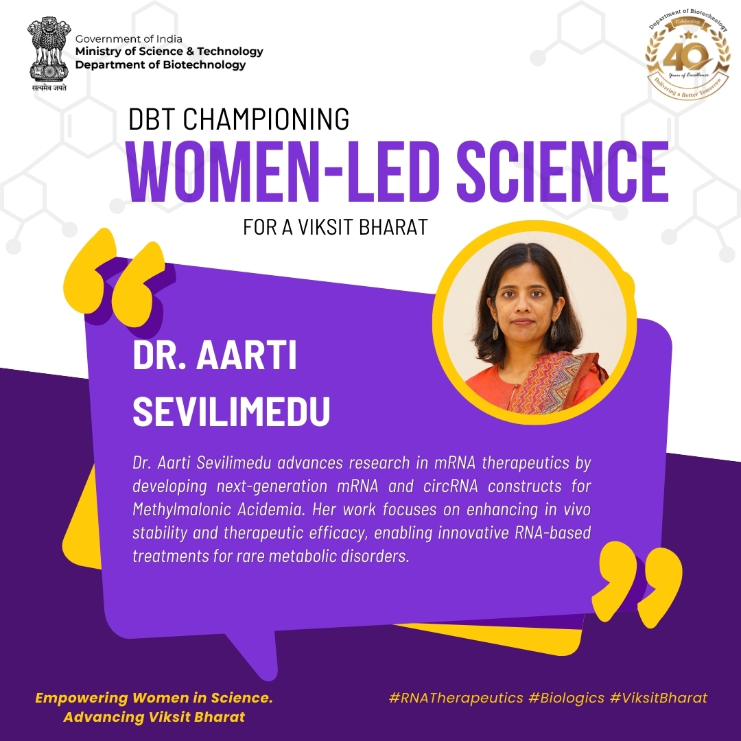 Department of Biotechnology tweet media