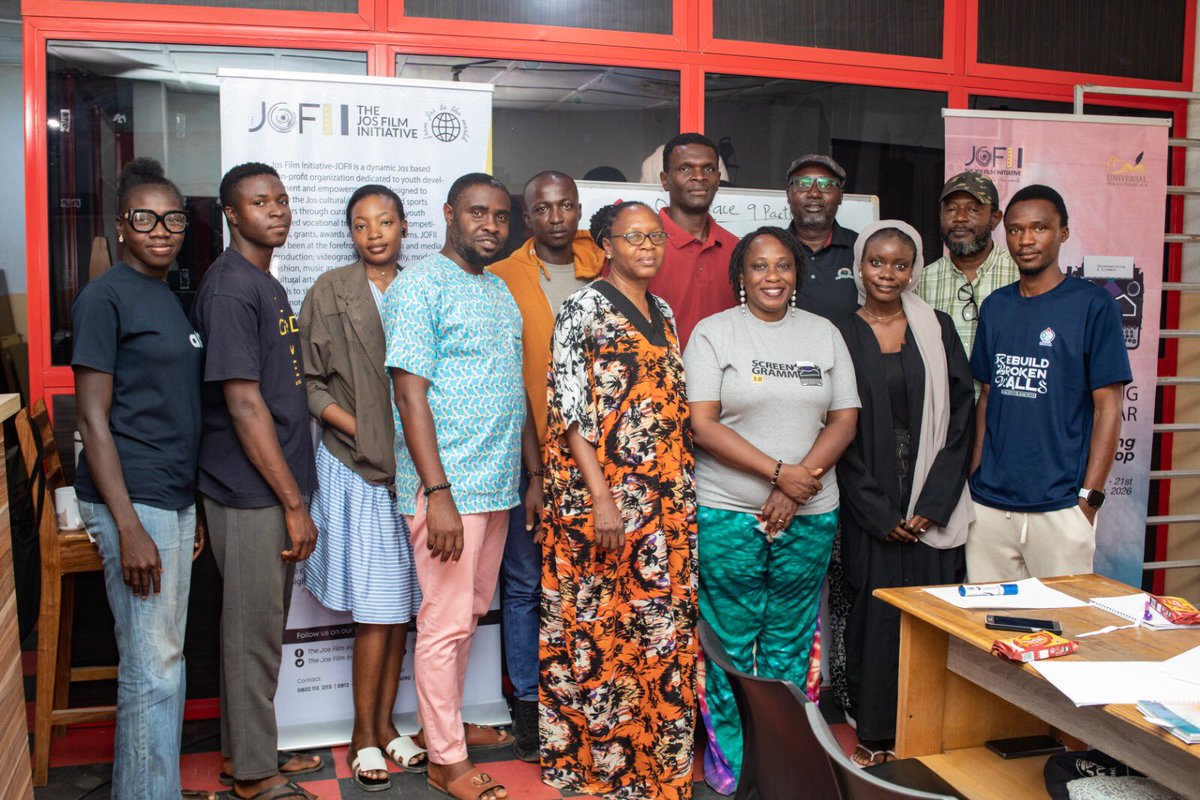 DAY 4 – ScreenGramm 2026

- Creative Session: Conversation was driven by the participants themselves. 
- Main Session: Mrs. Alice Jumoke Fasakin on “The Difference Between Stage and Screen Writing
- Amb. Vivien Abara on “Grammar for Visual Storytelling

#ScreenGramm2026
#JOFII