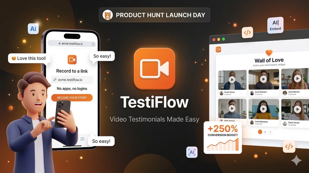 Testiflow tweet media