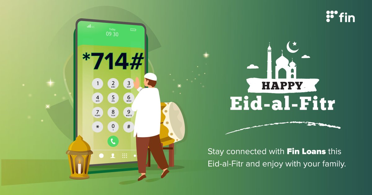 HQFinAfrica's tweet image. HAPPY EID-AL-FITR! 🌙✨
 
And if you need a little extra to make the moments even sweeter? We're just a dial away.
Stay connected with Fin Loans this Eid.
 
📱 *714#
📞 011 114 9714
 
Eid Mubarak! Enjoy every moment.
 
#EidMubarak #FinKenya #EidAlFitr