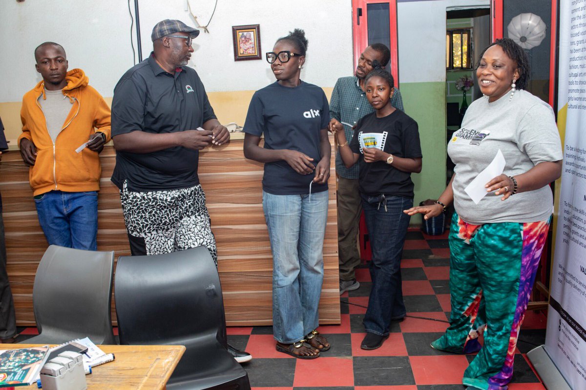 TheJOFII's tweet photo. DAY 4 – ScreenGramm 2026

- Creative Session: Conversation was driven by the participants themselves. 
- Main Session: Mrs. Alice Jumoke Fasakin on “The Difference Between Stage and Screen Writing
- Amb. Vivien Abara on “Grammar for Visual Storytelling

#ScreenGramm2026
#JOFII https://t.co/JwFUaKXPGM