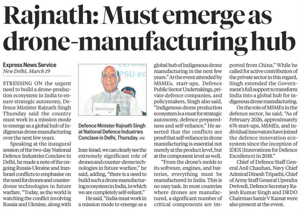 रक्षा मंत्री कार्यालय/ RMO India tweet media