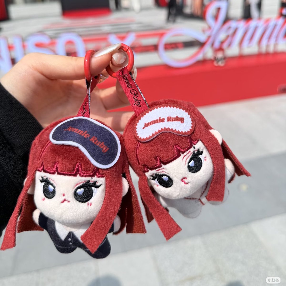 Ruby plush doll and plush doll keychain from MINISO X #JENNIE