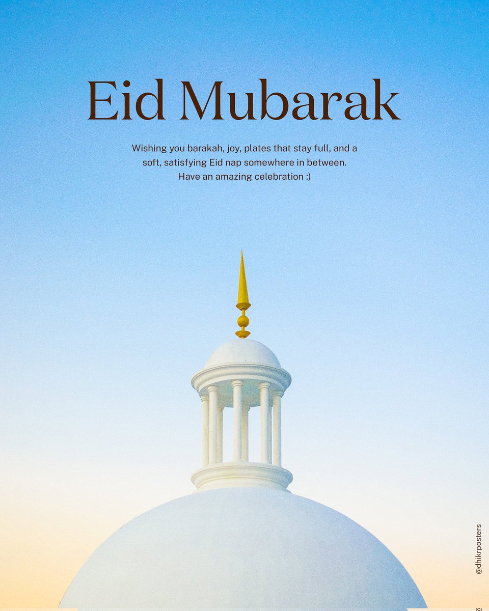 Eid Mubarak 🌙✨

After days of remembrance, quiet prayers, and softened hearts—may this day greet you with a joy that lingers, a peace that settles deep, and a barakah that overflows into all that lies ahead.
