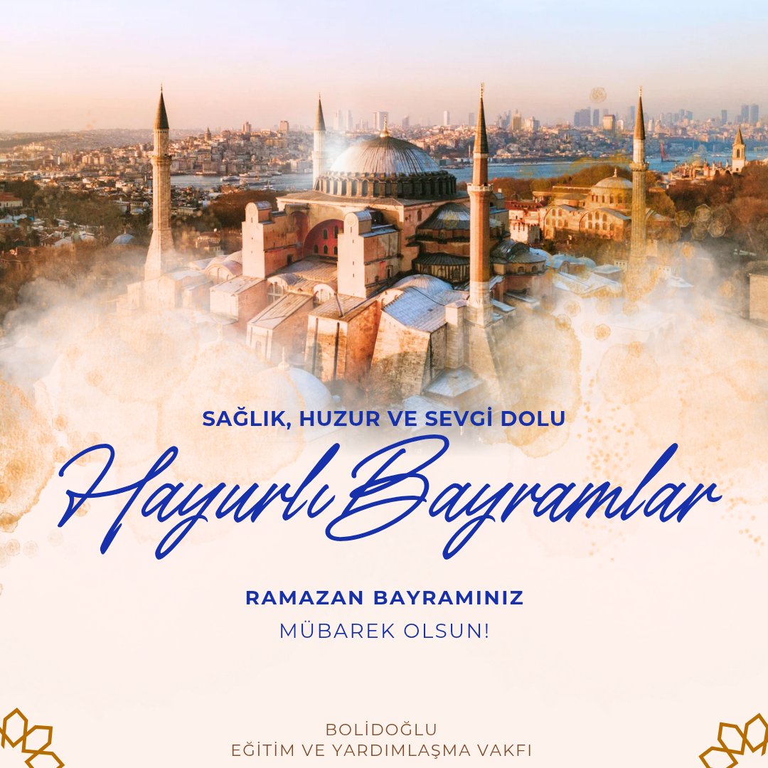 Sağlık, huzur ve sevgi dolu bir bayram dileğiyle, "Ramazan Bayramı"nız mübarek olsun.