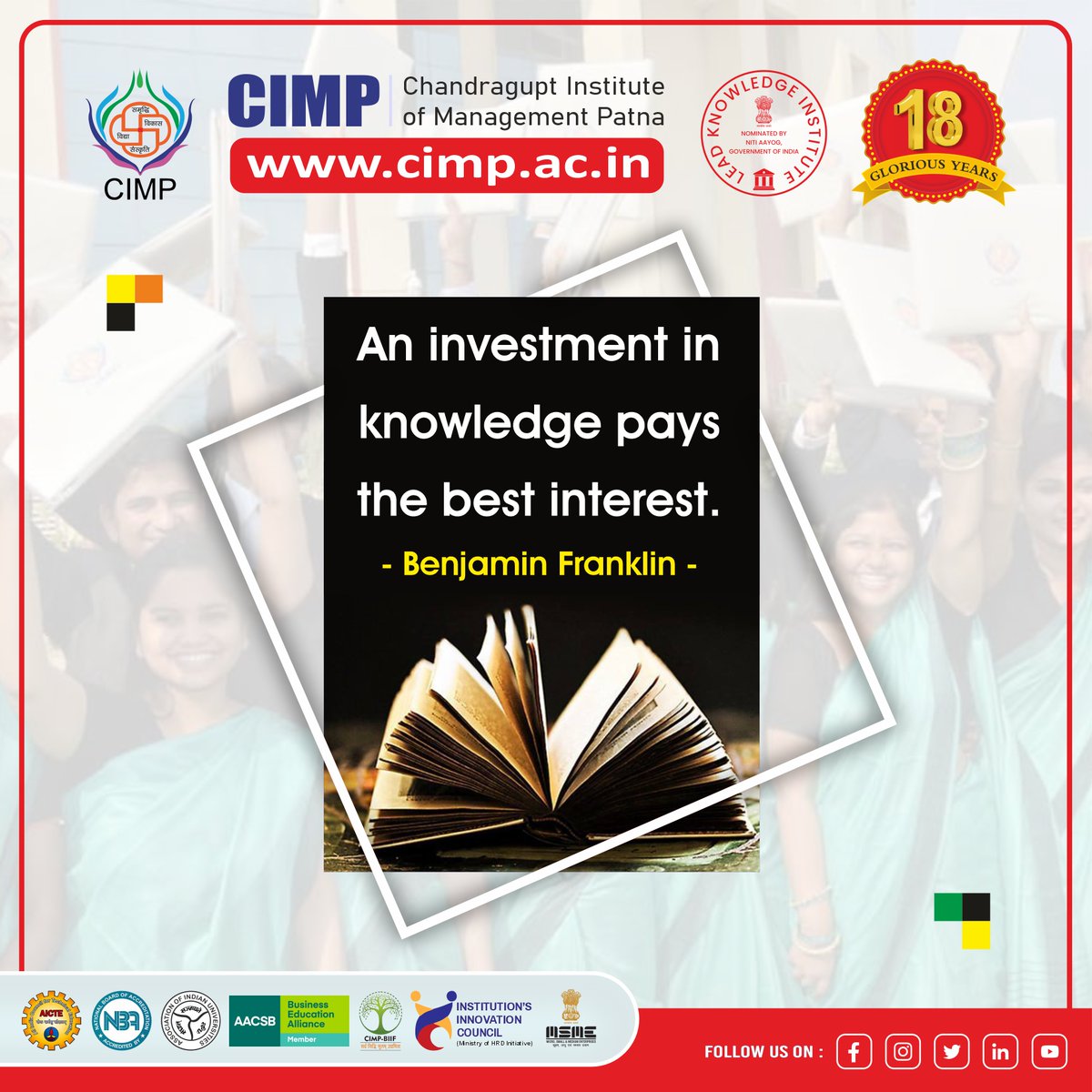Chandragupt Institute of Management Patna (CIMP) tweet media