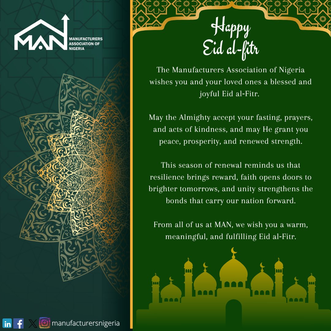 Manufacturers Association of Nigeria (MAN) tweet media