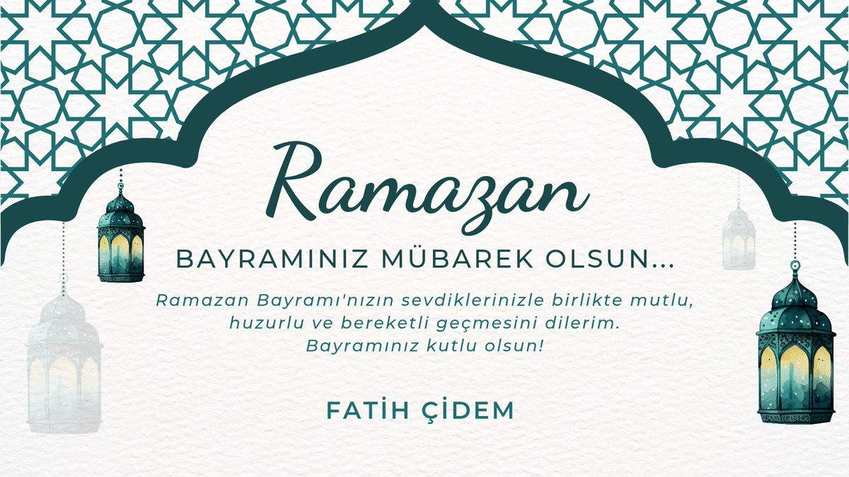FCidem's tweet photo. Ramazan Bayramı'nızın sevdiklerinizle birlikte mutlu, huzurlu ve bereketli geçmesini dilerim. Ramazan Bayramınız kutlu olsun! #RamazanBayramı https://t.co/MECpkIkMu4