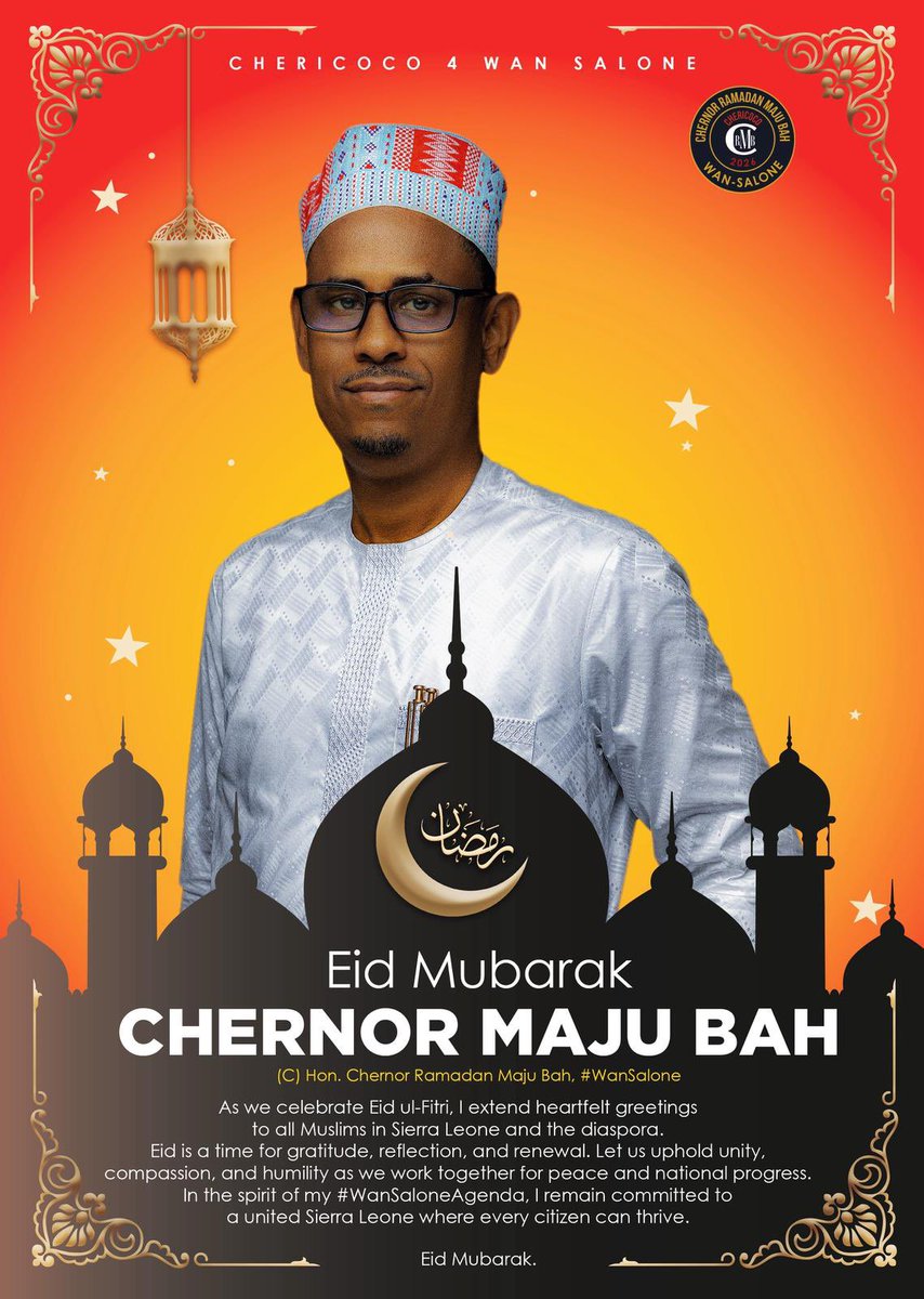 Hon. Chernor Ramadan Maju Bah tweet media