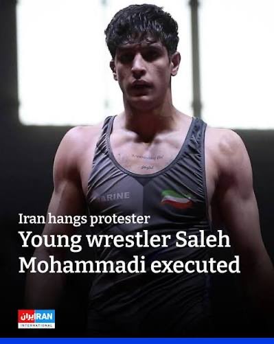 kashi_sama54470's tweet image. A 19-year-old wrestler was executed.

Others were murdered. A world medalist is being tortured.

How long will you stay silent?

Strip the Islamic Republic of its flag and anthem.

#Iran #Wrestling #UWW #HumanRights #StopExecutions #StandWithIran