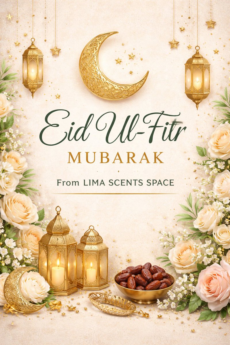 LimaScentsSpace's tweet photo. Eid Mubarak Scent Fam ✨️

#eidmubarak #jummatmubarak #lagos https://t.co/RRJUSF7Zom