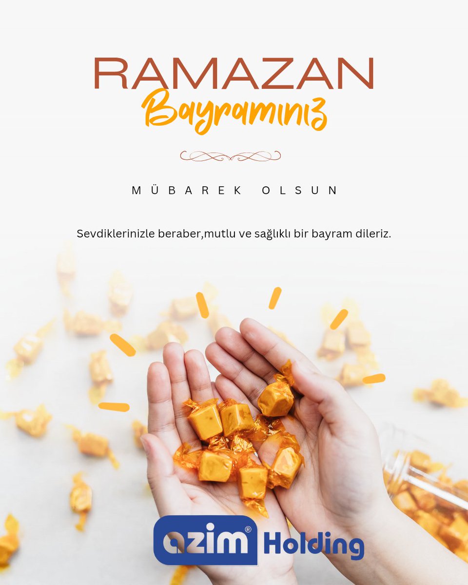 Ramazan Bayramının tüm islam alemine hayırlara vesile olmasını diliyoruz.🤲🍬 

#ramazanbayrami #azim #azimholding #azimticaret