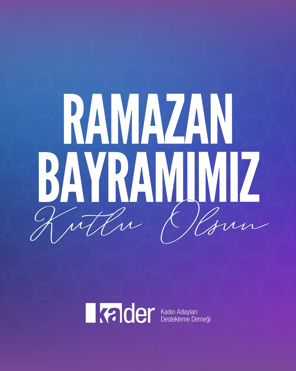 Kadın Adayları Destekleme Derneği (KA.DER) tweet media