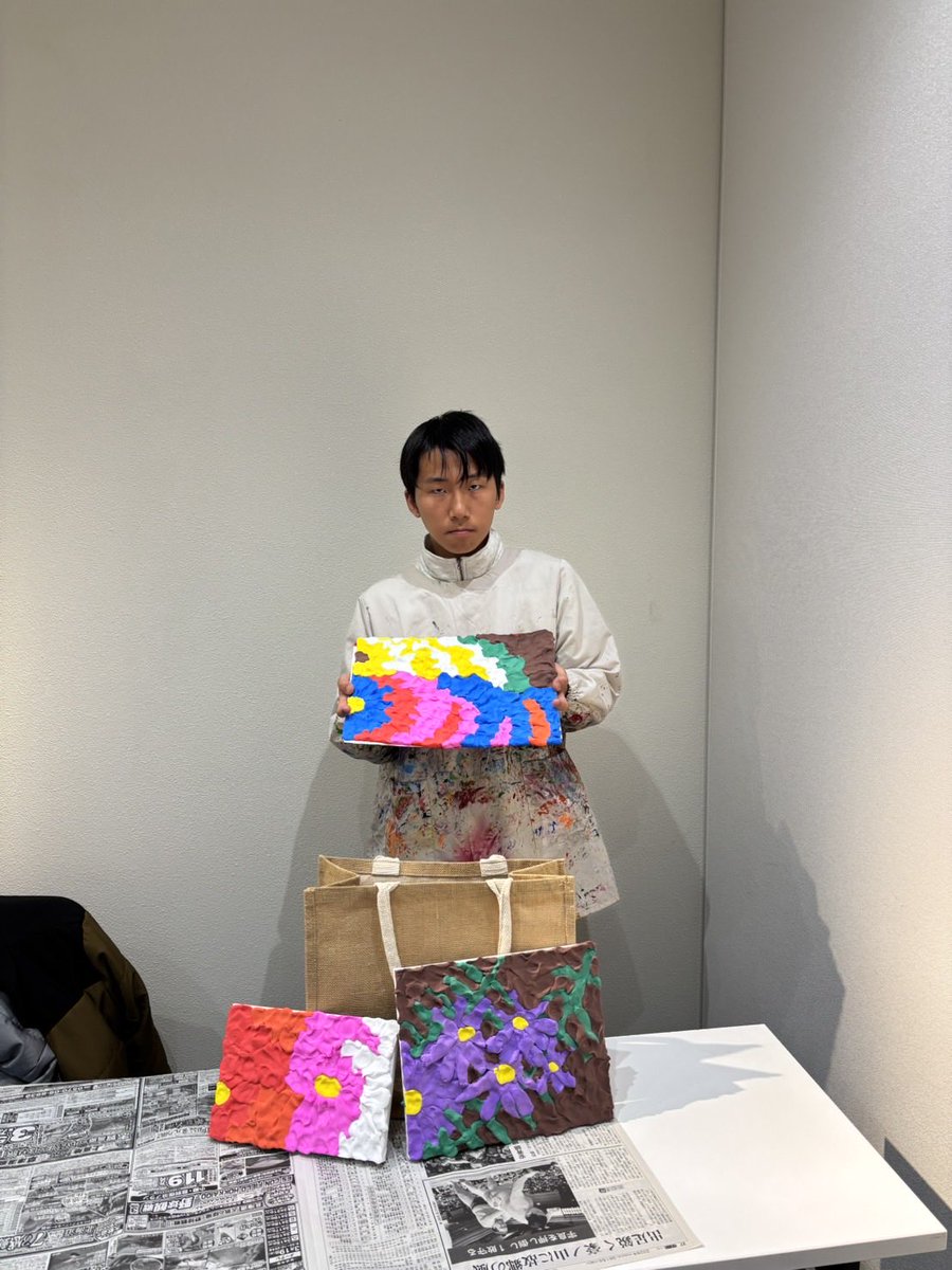 Liub2026's tweet photo. はたあつきくんが今完成した作品です！
大府市民俗資料館でイベントをやっているのでぜひお越しください！！ https://t.co/RQbtGb74bO