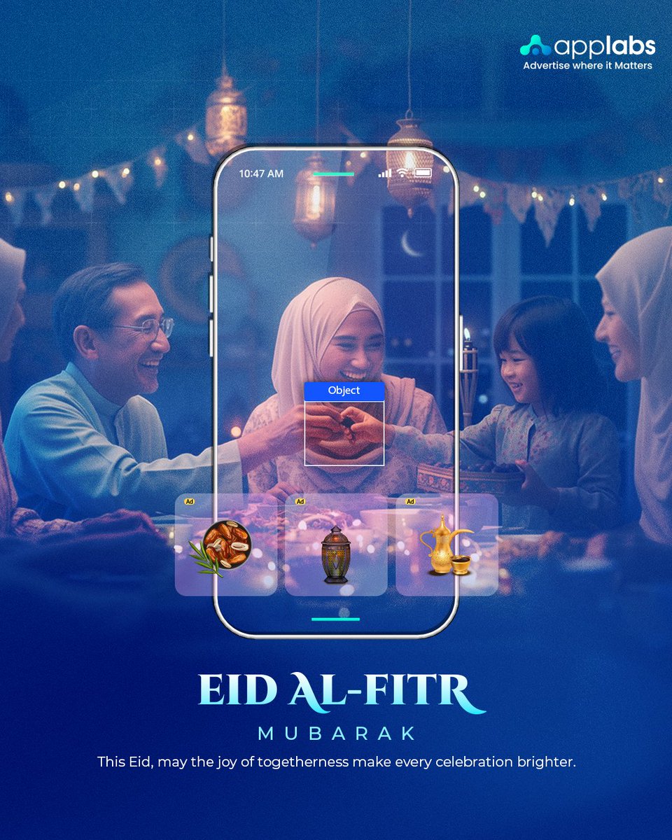 AppLabsAI's tweet photo. Every celebration feels brighter when shared with those who matter.

Wishing you a warm and beautiful Eid Al-Fitr! ✨

#Applabs #Eid2026 #EidAlFitr https://t.co/iS25WS1TxG