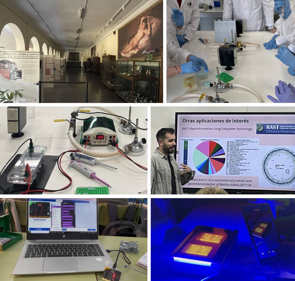 EvaFdezCabani's tweet photo. 🔴 #SemanaInnovacionFP26 
🔵 @IESLopedeVega
 INNOVACIONES CIENTÍFICO-TÉCNICAS APLICADAS A LA FP donde los investigadores han combinado ponencias, prácticas de laboratorio y la utilización de simuladores sobre  bioinformática, genómica, catálisis y química
#ISMIE #IF_CMadrid https://t.co/9eKF6NxLoM