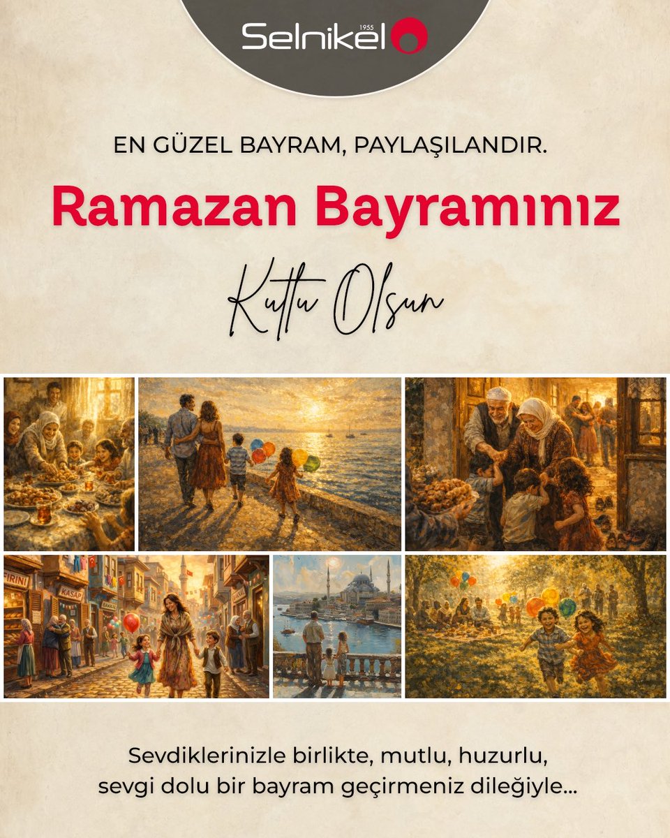 Selnikelcom's tweet photo. Sevdiklerinizle birlikte mutlu, huzurlu, sevgi dolu bir bayram geçirmeniz dileğiyle…

Ramazan Bayramınız kutlu olsun. 🍬

#RamazanBayramı #Selnikel https://t.co/8vI3LooKPH