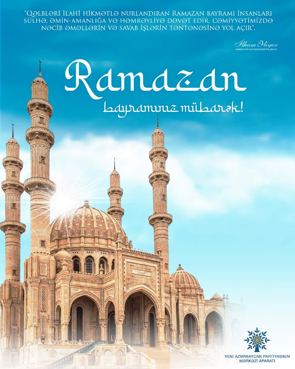 Ramazan bayramınız mübarək!

#RamazanBayramı