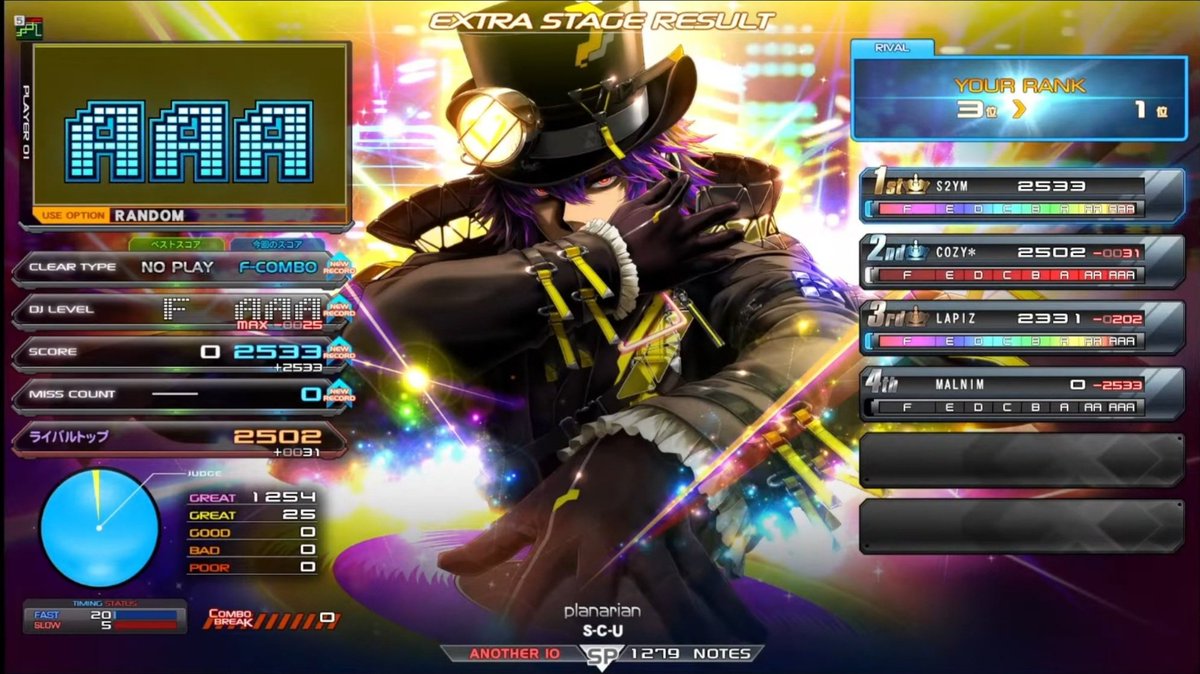 corurevo_oac's tweet image. #IIDX20 #tricoro @IIDX_OFFICIAL 

planarian MXM 17 初見PUC!!!아닌, FULL COMBO!

w/ beatmania IIDX 22 PENDUAL (PRESENT) Back to chronos System BGM (2014)

@Sato_Nao #iidx22 #PENDUAL #INFINITAS #IIDX #BEMANI #BEATMANIA #BEATMANIAIIDX #猫叉Master