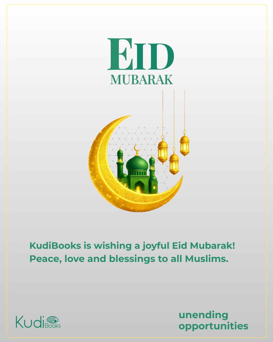 KudiBooksRW's tweet photo. Eid Mubarak 🌙✨
Wishing you peace, happiness, and countless blessings today and always. https://t.co/b9UXbRp3Nj