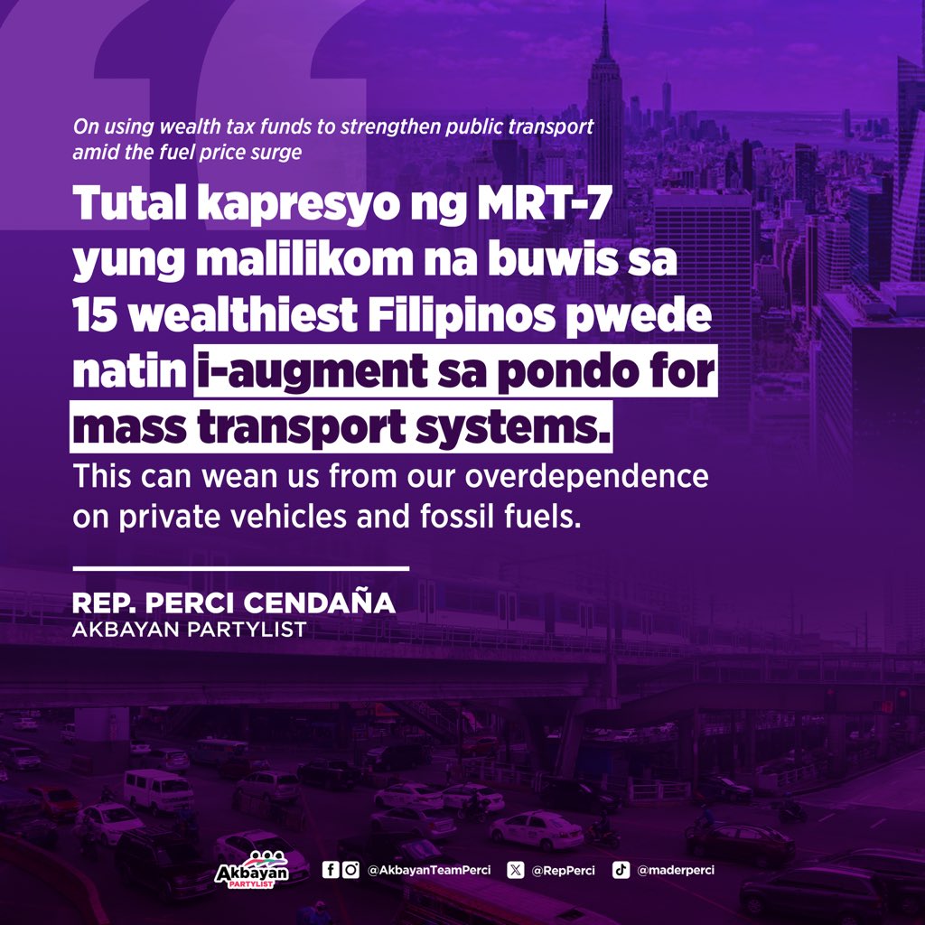 Rep. Perci Cendaña tweet media